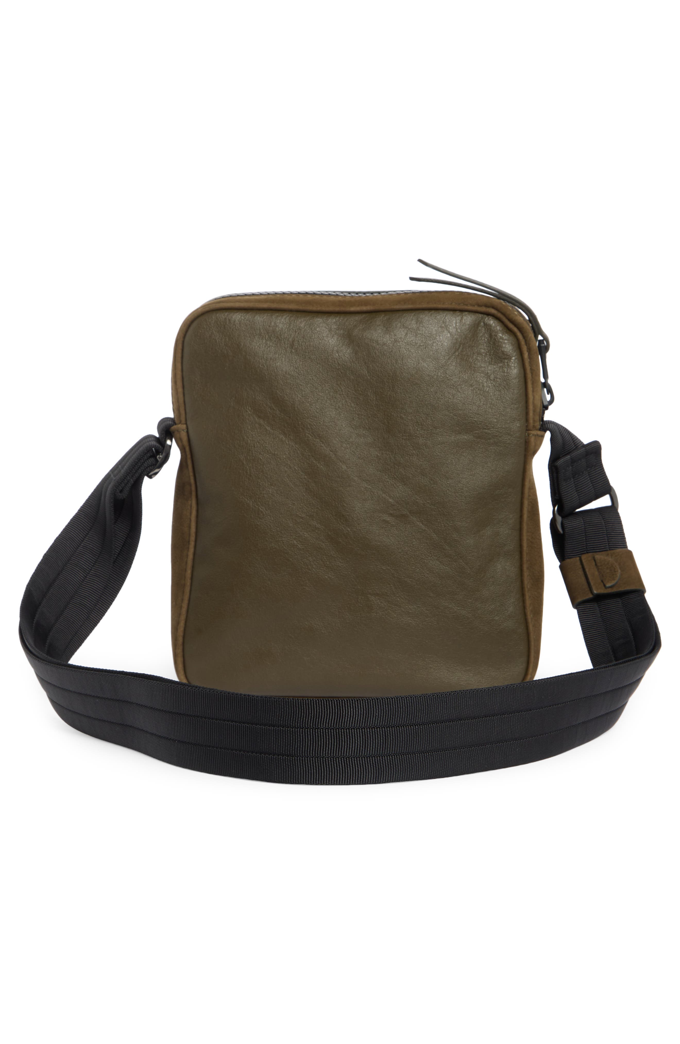 Longchamp LC3D Nubuck Crossbody Bag, Alternate, color, Khaki