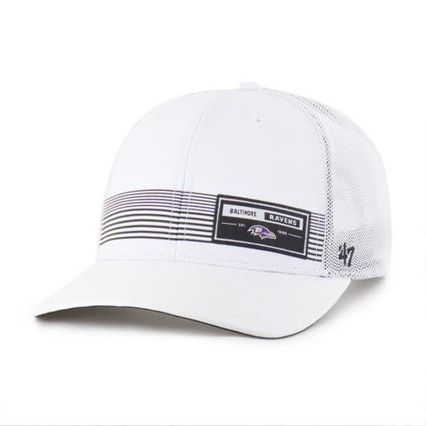 Men's '47 White Baltimore Ravens Rangefinder Trucker Adjustable Hat