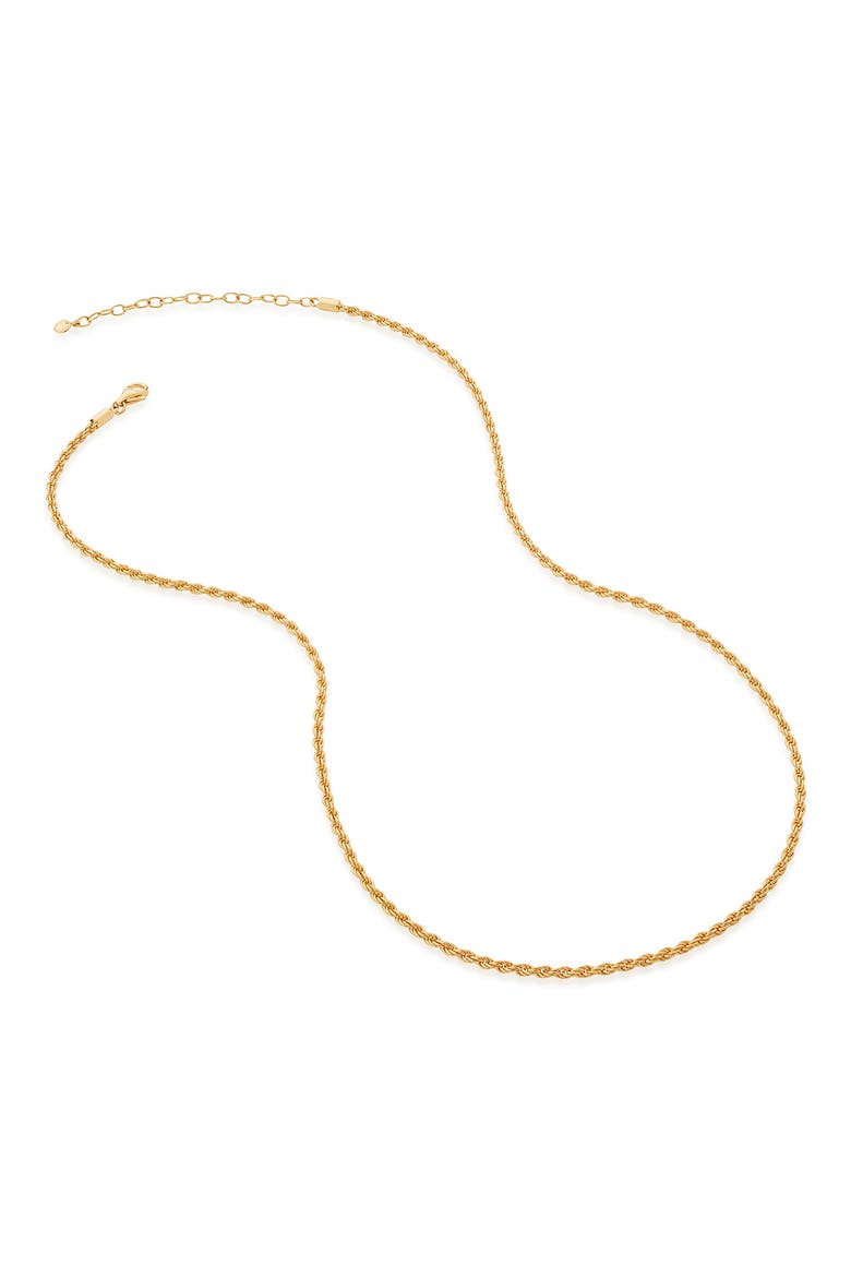 Rope Chain Necklace, Main, color, GOLD PLATE