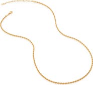 Monica Vinader Rope Chain Necklace