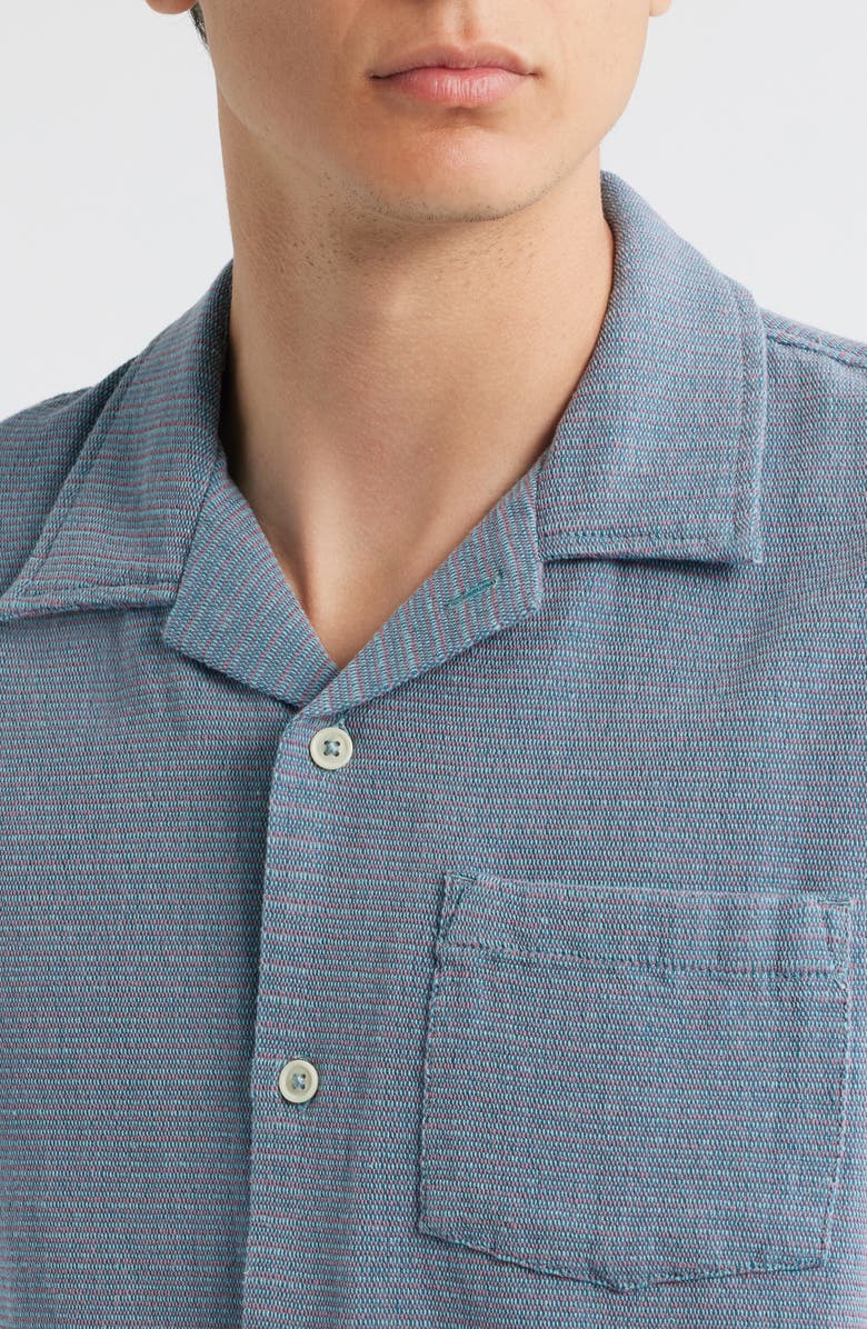 Corridor Antigua Cotton Camp Shirt, Alternate, color, Blue