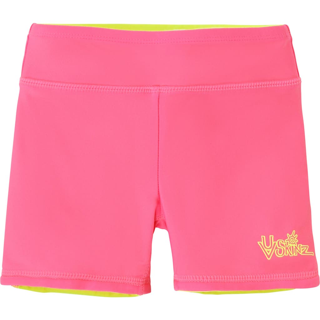 Uv Skinz Reversible Active Swim Shorts In Pink