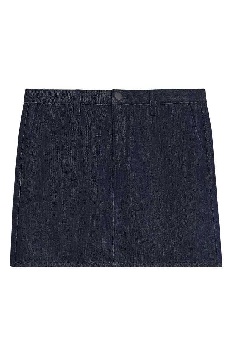 Theory Denim Miniskirt, Alternate, color, Indigo