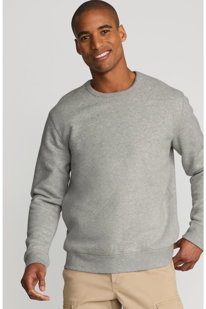 Long Sleeve Serious Sweats Crewneck Sweatshirt, Main, color, Gray Heather