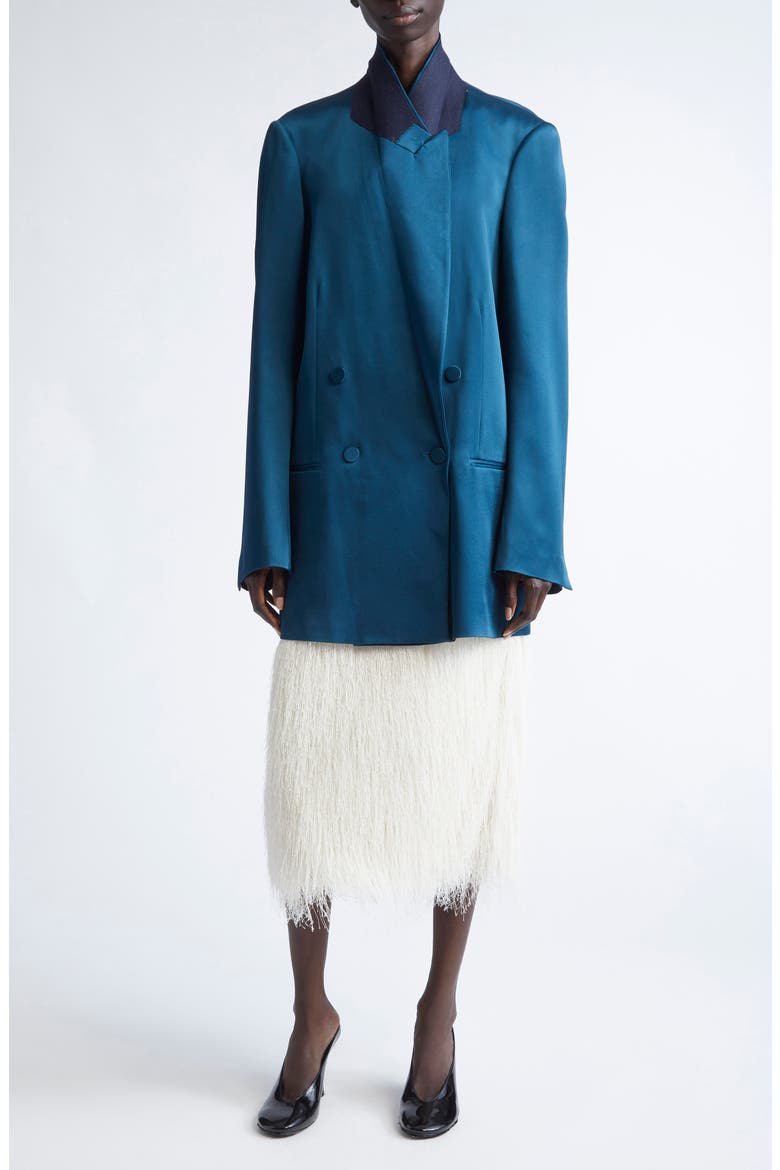 Sokna Fringe Midi Skirt, Alternate, color, WHITE