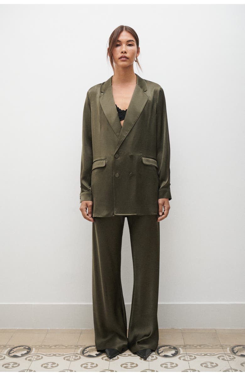 SILK LAUNDRY Relaxed Blazer, Main, color,