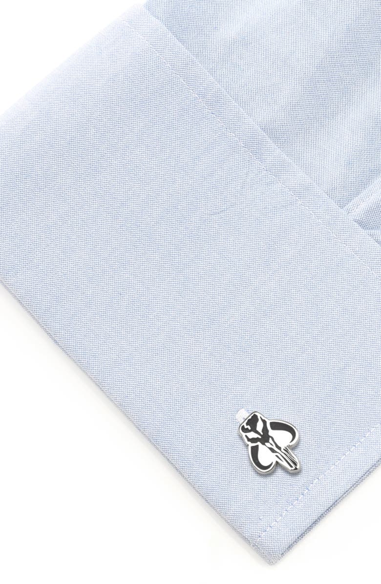 Cufflinks, Inc. Star Wars<sup>™</sup> - Mandalorian Cuff Links, Alternate, color, Silver