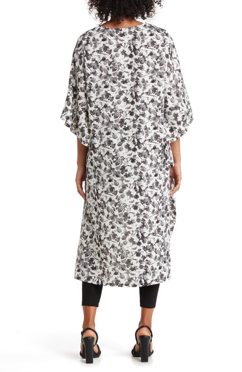 PATRIZIA LUCA Oversize High/Low Tunic, Alternate, color, Black Print