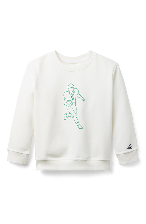 Little Paper Kids Football Fleece Parker Sweatshirt In Multi