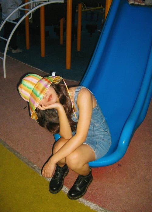 Lost Pattern Nyc "day Dream" Reversible Sun Hat In Multi