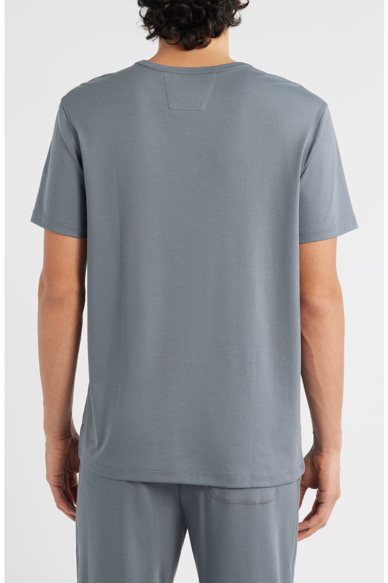 Stretch Cotton & Modal Blend Pajama T-Shirt, Alternate, color, OCEAN