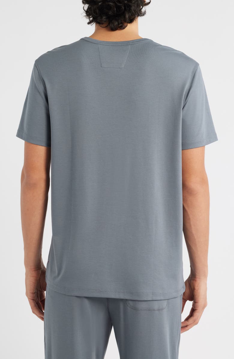 Daniel Buchler Stretch Cotton & Modal Blend Pajama T-Shirt, Alternate, color, Ocean