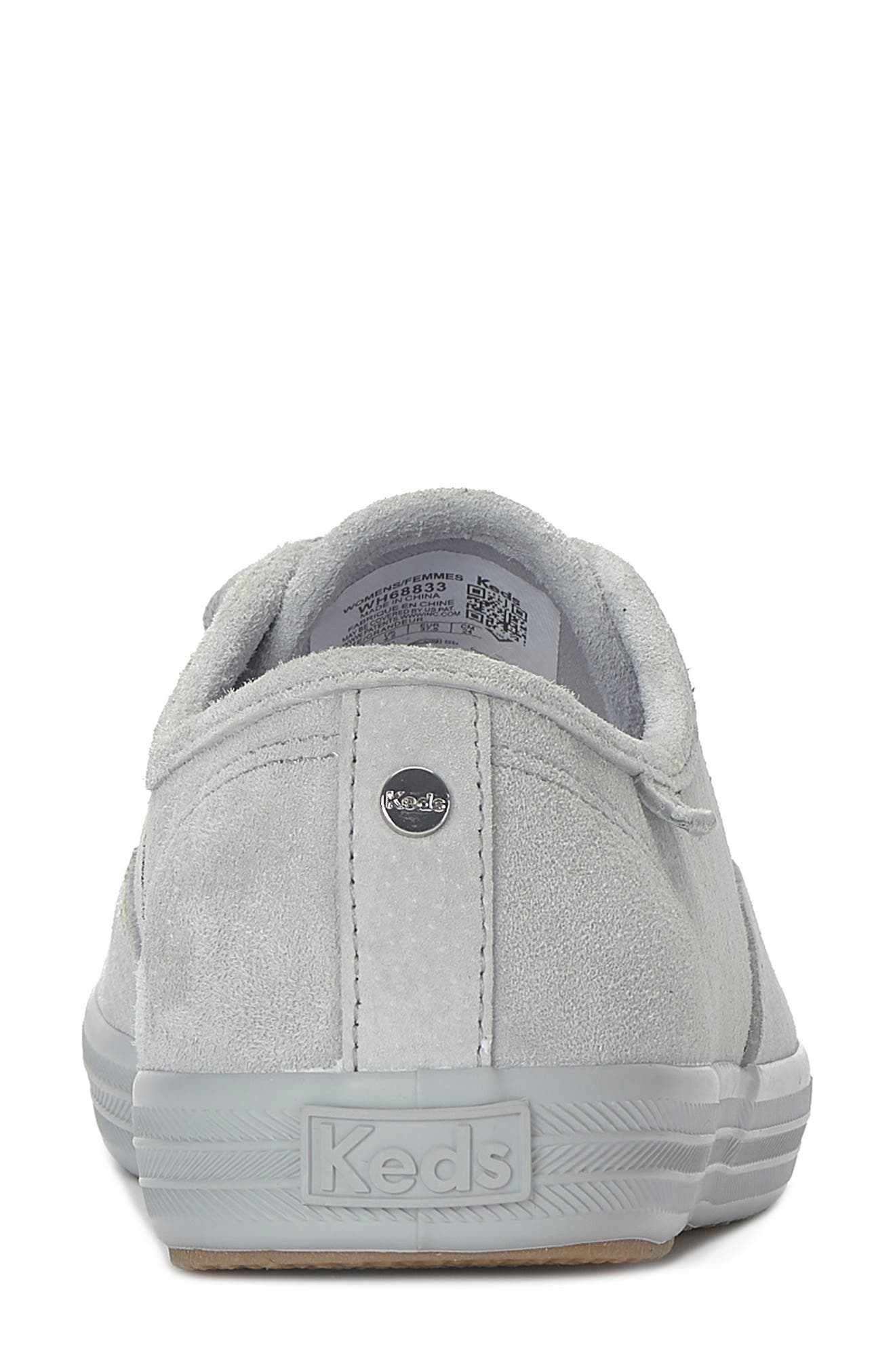 Keds<sup>®</sup> Champion Luxe Suede Low Top Sneaker, Alternate, color, Light Grey