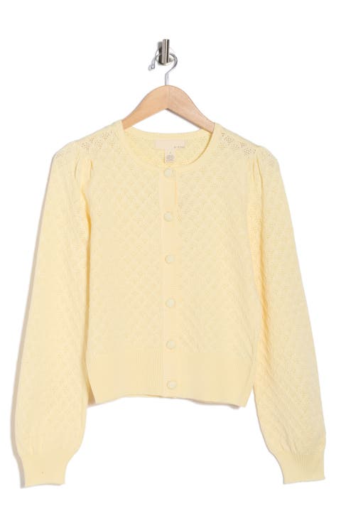 Eileen Pointelle Knit Cardigan