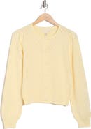 BY DESIGN Eileen Pointelle Knit Cardigan