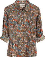 Seasalt Cornwall Larissa Floral Organic Cotton Button-Up Shirt