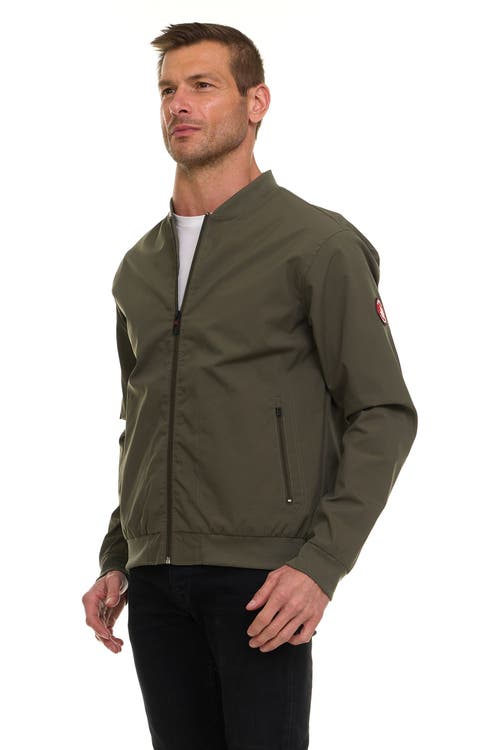 Canada Weather Gear Water Resistant Microfiber Bomber Jacket In Green