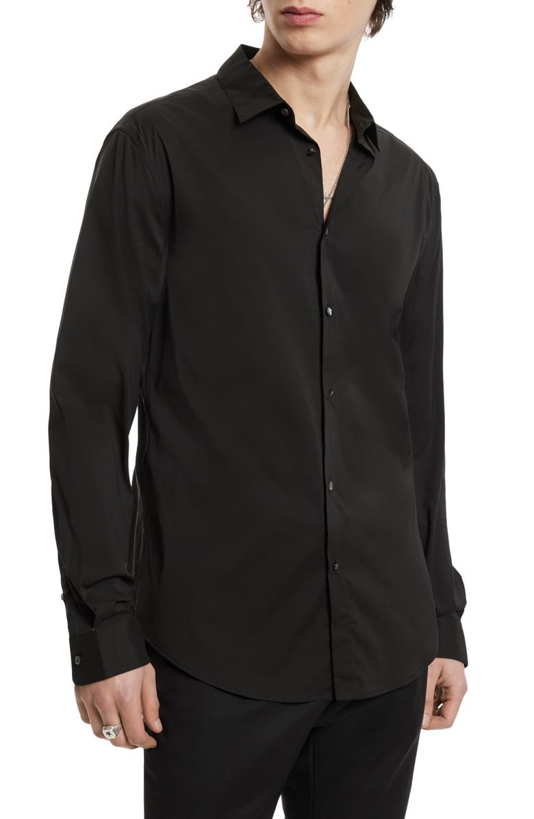 John Varvatos Slim Fit Button-Up Shirt, Main, color,