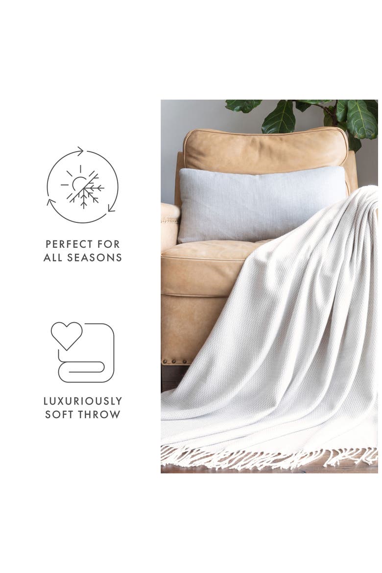 Herringbone Throw Blanket, Alternate, color, LIGHT GRAY
