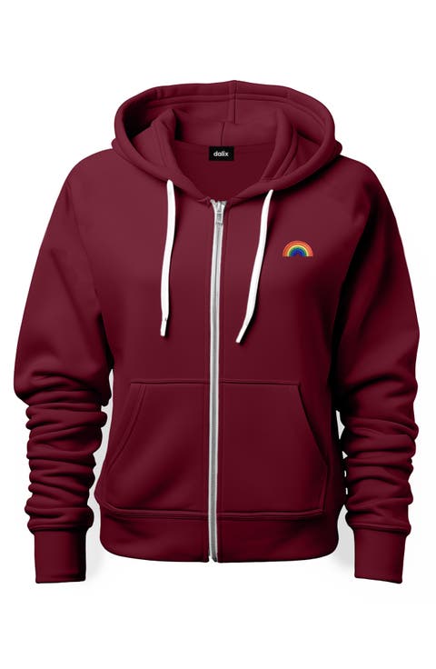 Rainbow Zip Hoodie