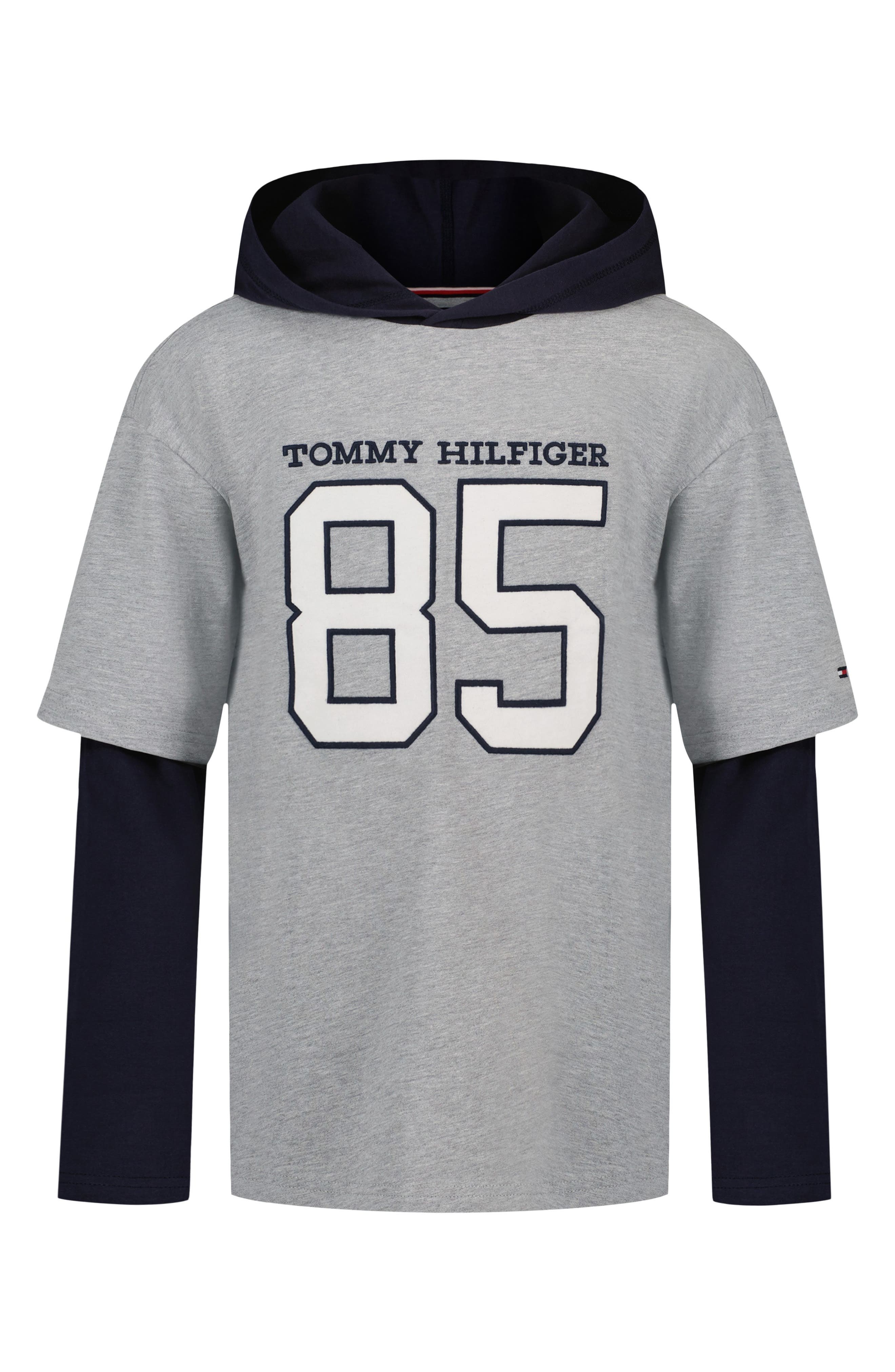 Kids' 85 Graphic Hooded Layered T-Shirt