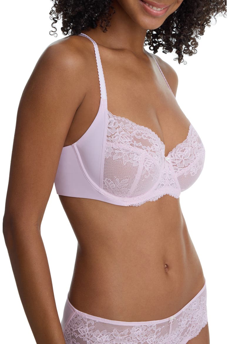 Captivate Lace Multifit Underwire Bra, Alternate, color, LILAC PINK