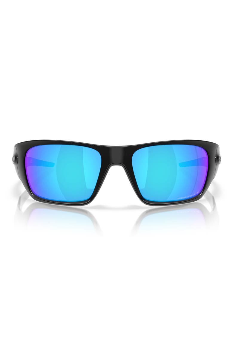 60mm Prizm™ Polarized Rectangular Sunglasses, Main, color, SAPPHIRE