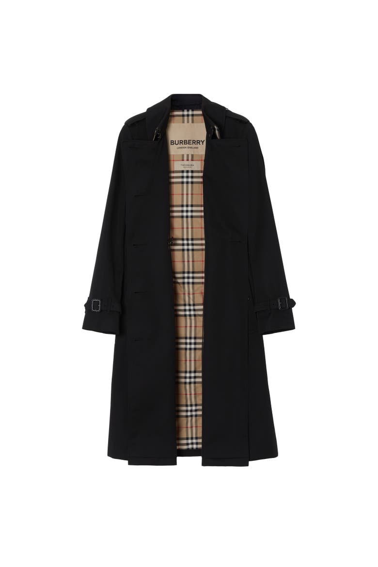Long Chelsea Heritage Trench Coat, Alternate, color, Black