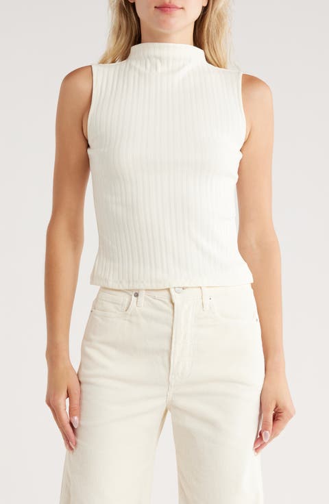 Alora Mock Neck Sleeveless Top