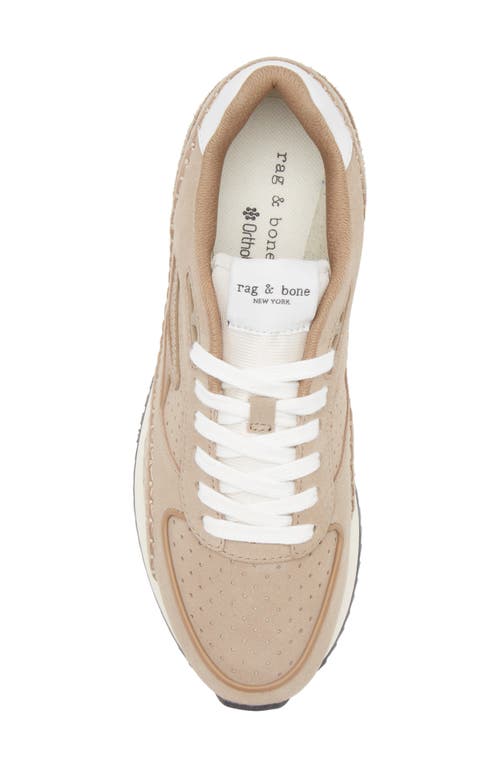 Rag & Bone Drift Runner In Taupe Suede