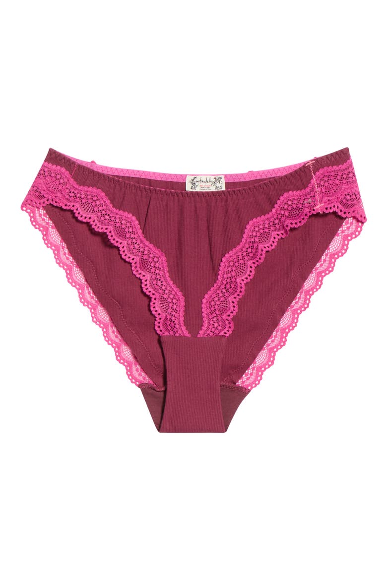 Intimately FP Oh My Darling Bikini Briefs, Alternate, color, RASPBERRY
