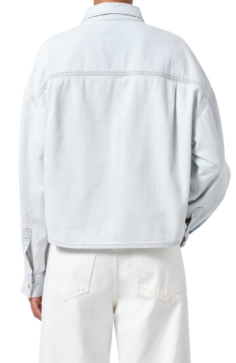 AGOLDE Myah Snap-Up Denim Shirt, Alternate, color, 