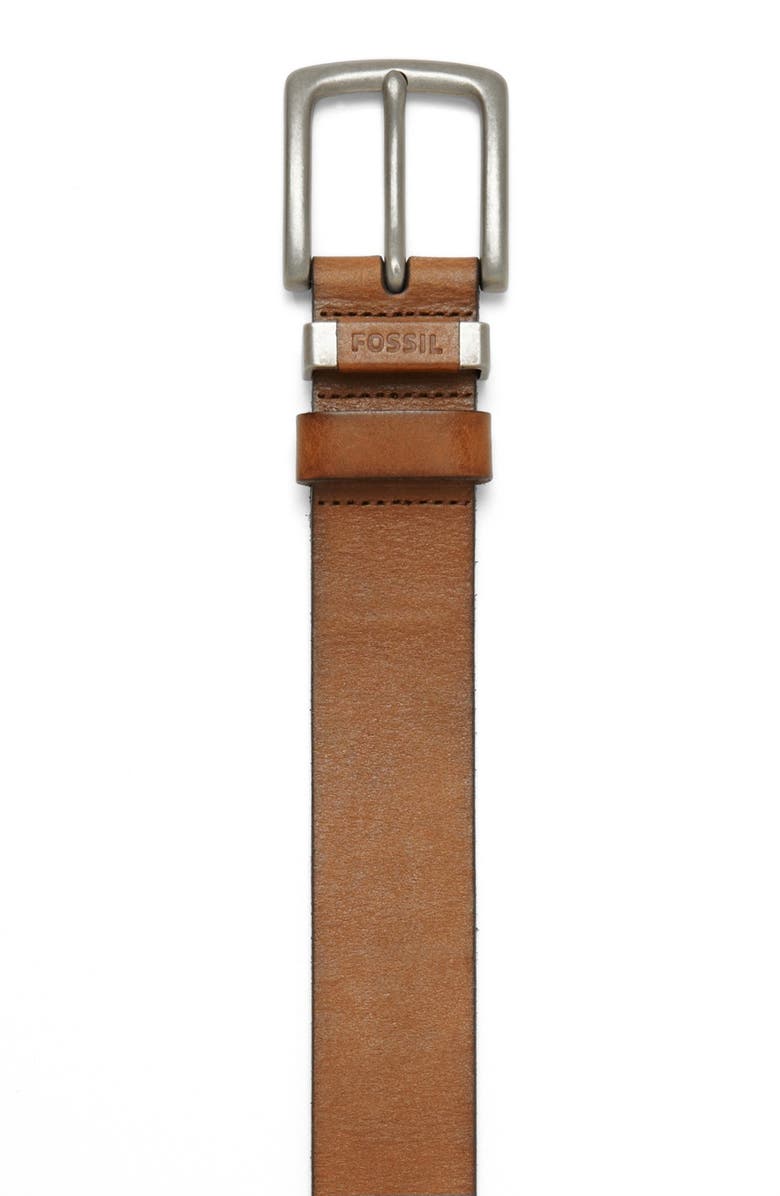 Fossil 'Jay' Leather Belt, Alternate, color, 