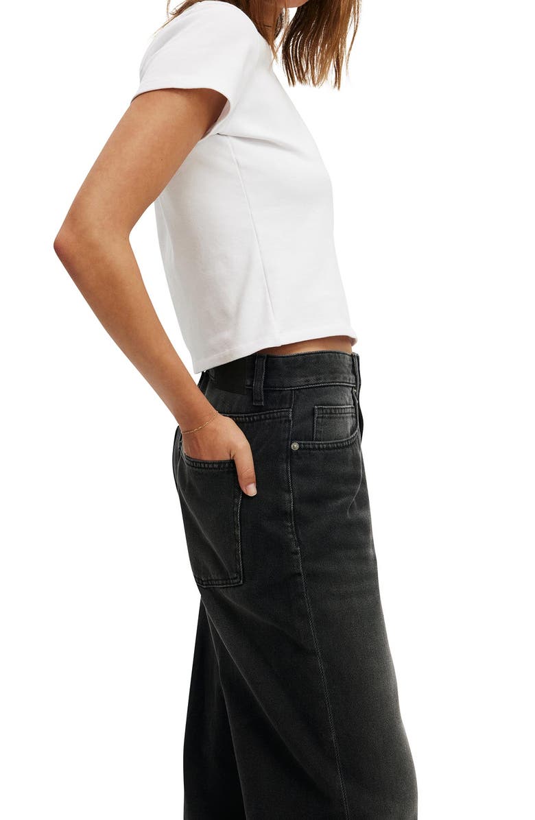 Cotton On Women's 91 Straight Jean, Alternate, color, Onyx Black