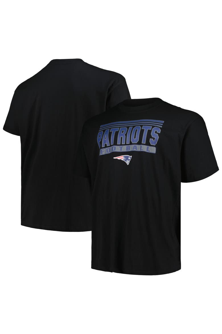 Men's Fanatics Branded Black New England Patriots Big & Tall Pop T-Shirt, Main, color, Black