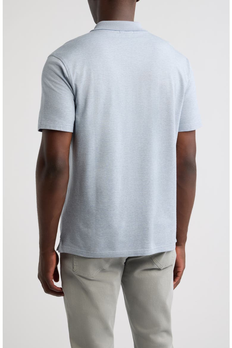 Barnes Crown Crafted Knit Polo, Alternate, color, BLUE FROST