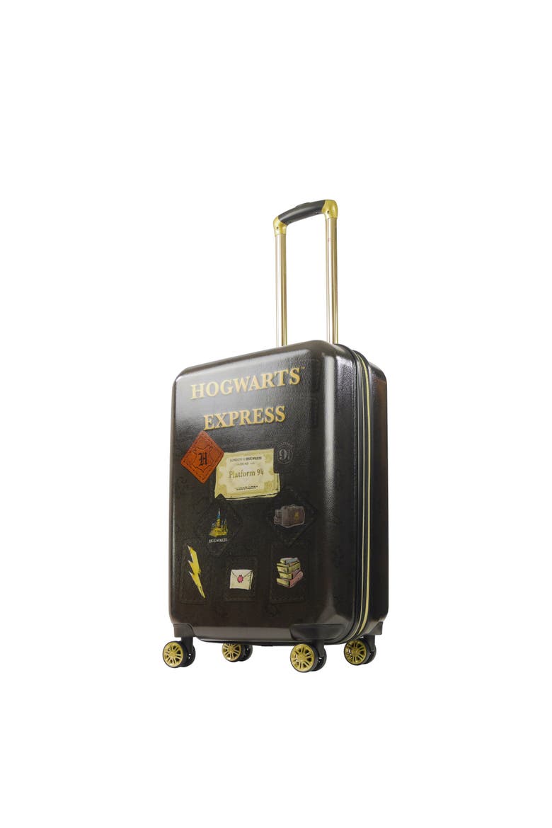 WB Harry Potter Hogwart Express Hardside Printed Abs 25 Inch Luggage, Main, color, Black