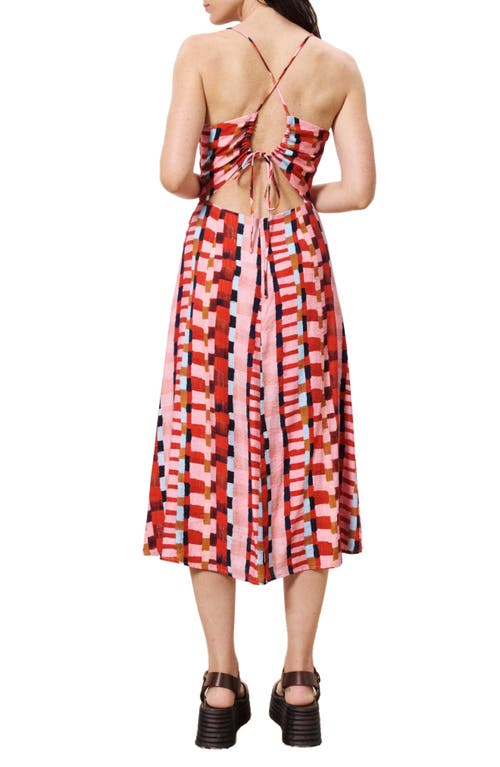 Frnch Aelig Print Sundress In Red
