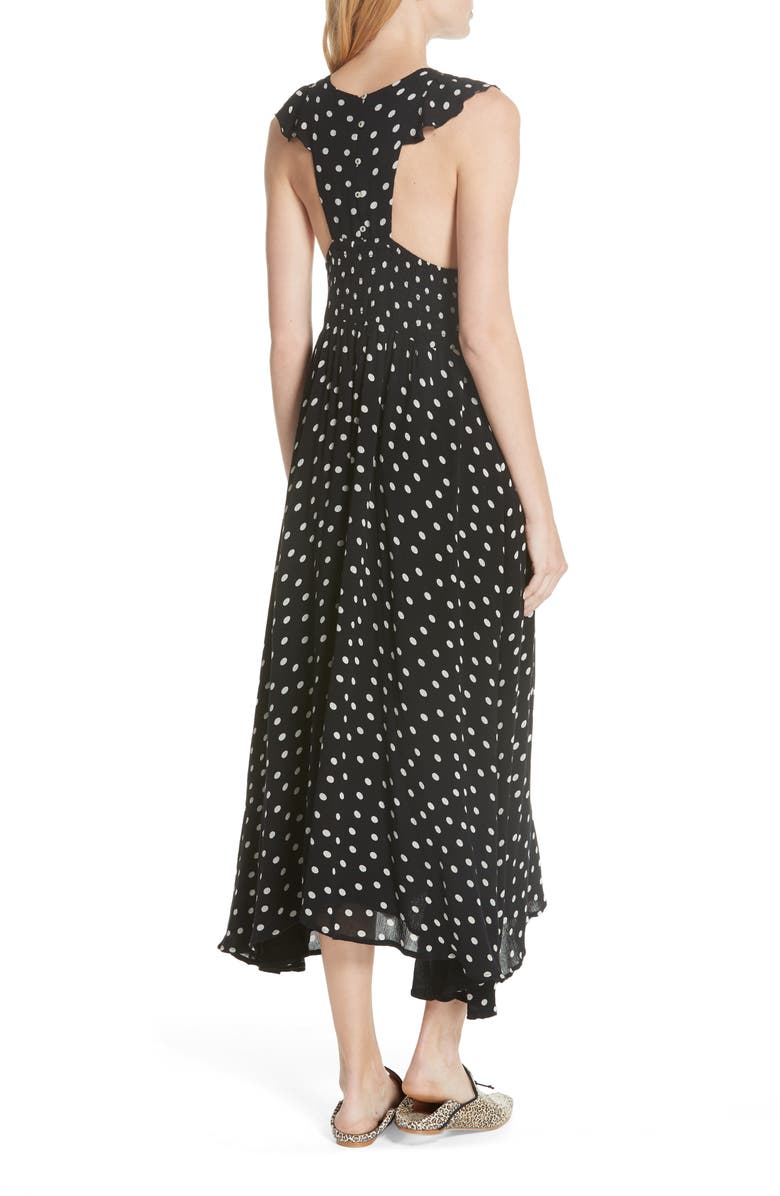 Free People Butterflies Midi Dress, Alternate, color, 