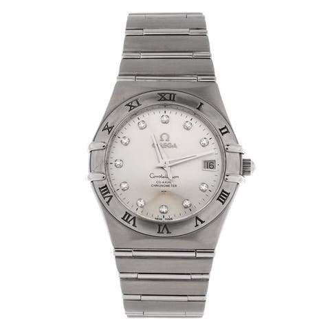 Constellation Co-Axial Chronometer Automatic Watch Stainless Steel with Diamond Markers 35