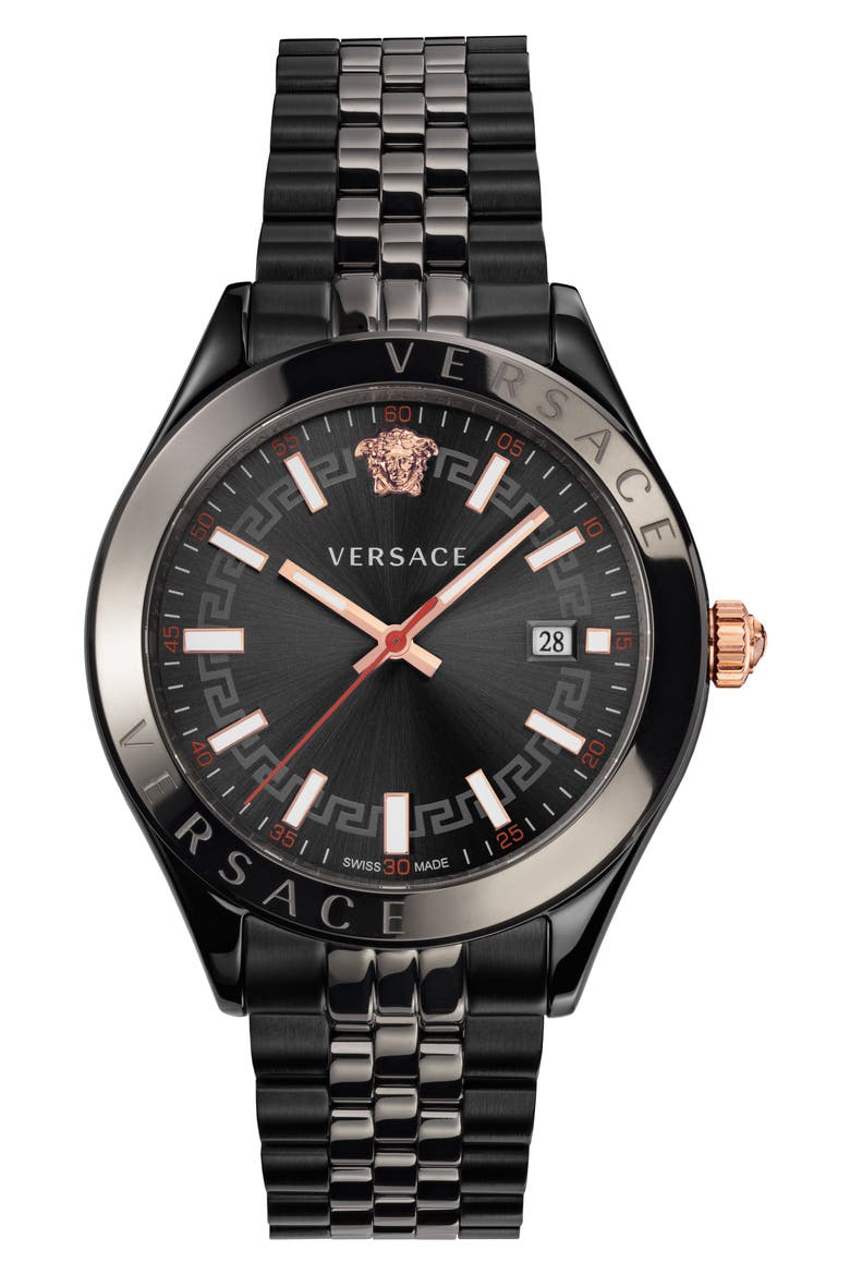 Hellenyium Bracelet Watch, 42mm, Main, color, BLACK/ GREY