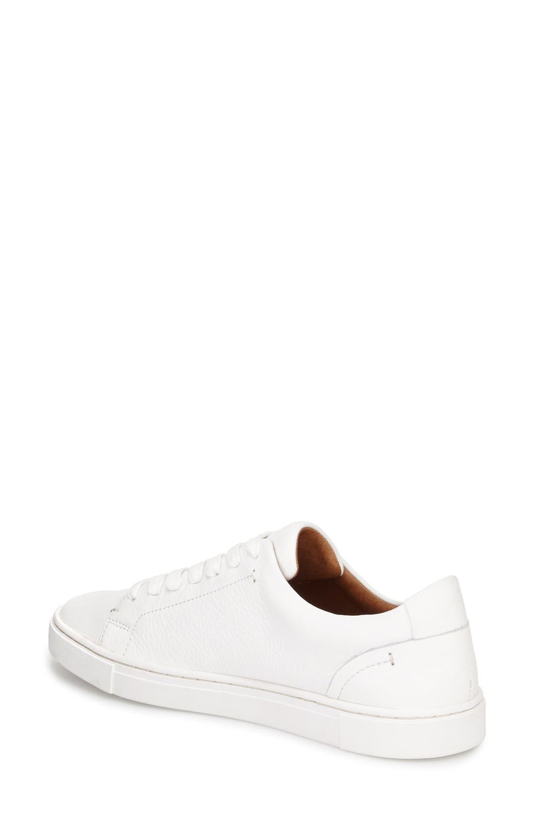Ivy Sneaker, Alternate, color, WHITE LEATHER