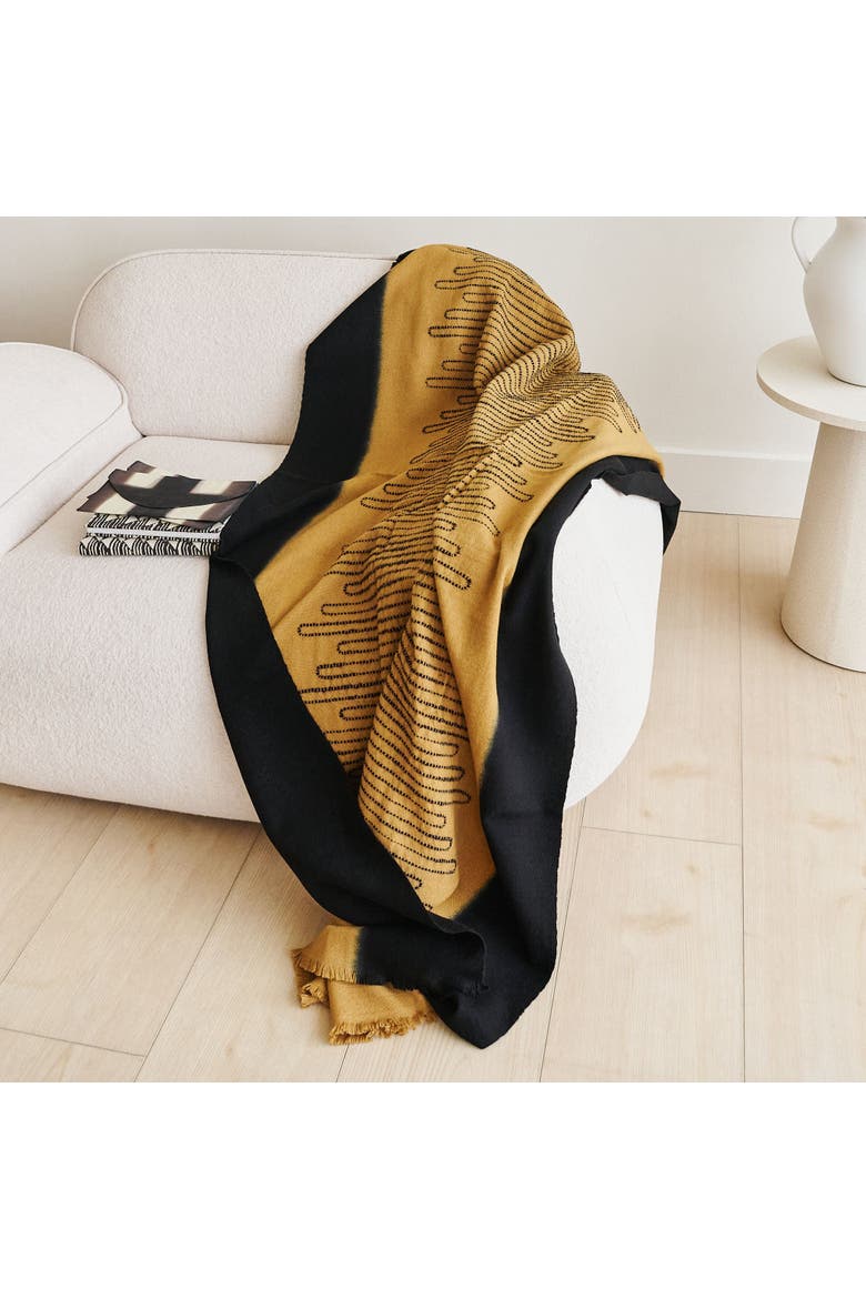 Handwoven Myrtle Drift Merino Throw, Alternate, color, Topaz Brown
