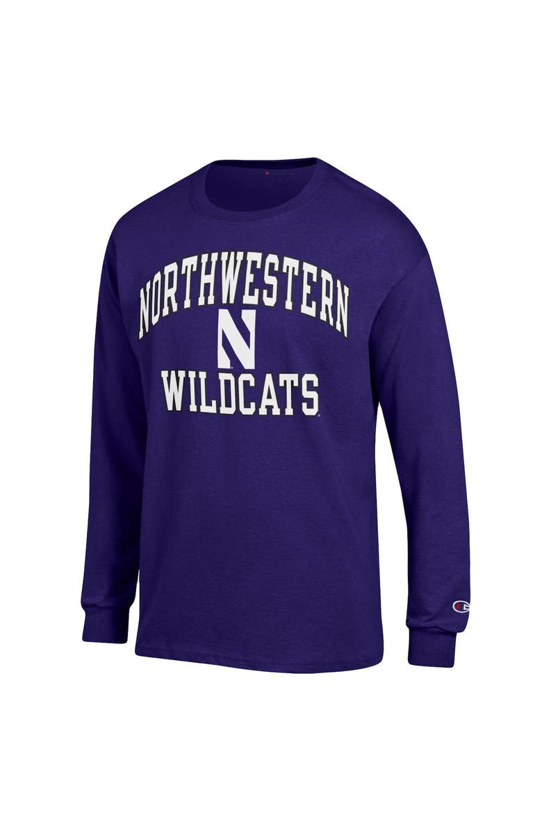 Champion Men's Champion Purple Northwestern Wildcats High Motor Long Sleeve T-Shirt, Alternate, color,