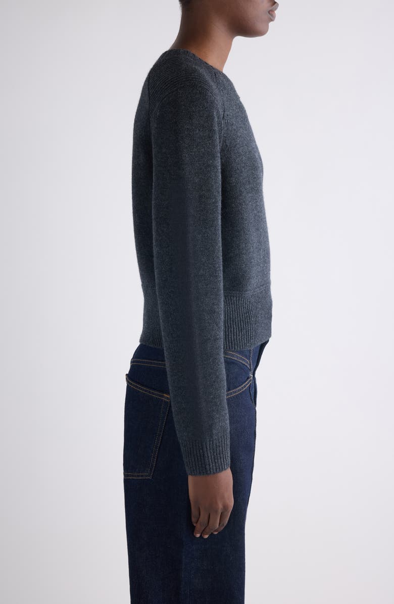 Isabel Marant Cornelia Merino Wool & Cashmere Sweater, Alternate, color, Anthracite