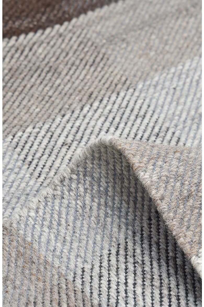 Carrie Handmade Wool Blend Area Rug, Alternate, color, BROWN