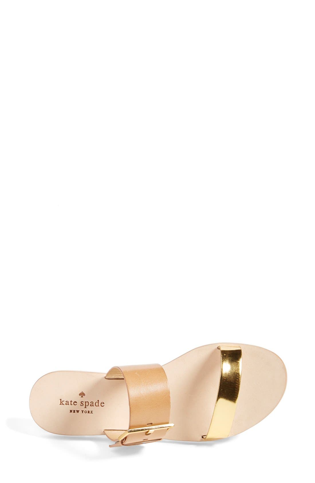 'attitude' slide sandal, Alternate, color, NATURAL