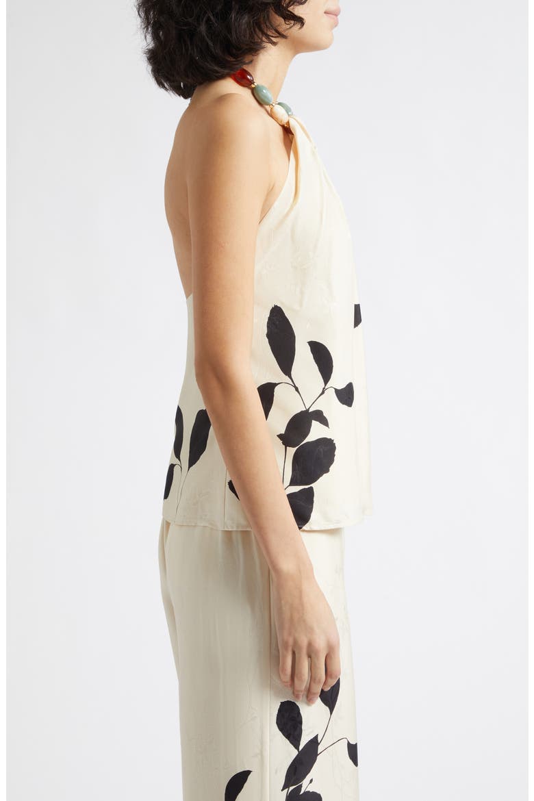 Delilah Halter Top, Alternate, color, IVORY/ BLACK
