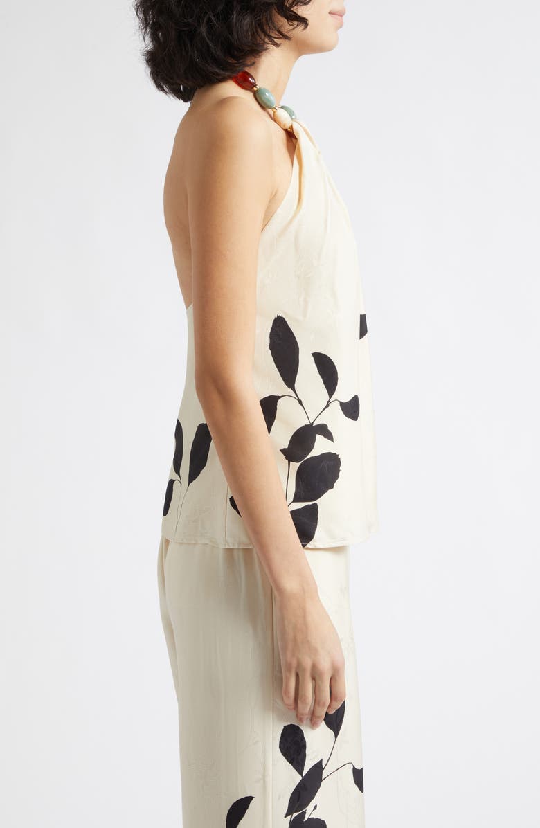 Reiss Delilah Halter Top, Alternate, color, Ivory/ Black