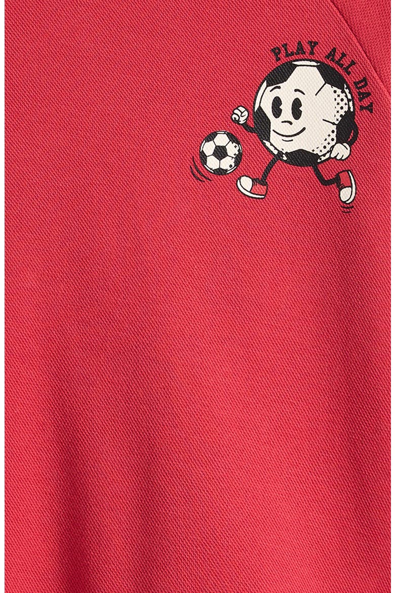 Kids' Play All Day Organic Cotton T-Shirt, Alternate, color, RED